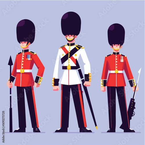 British Royal Guards Illustration