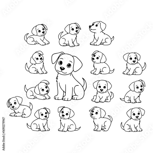Puppy Playtime Cartoon Dog Characters