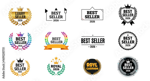 Elevate your brand with these best seller and royal 2026 laurel and crown badges for premium quality
