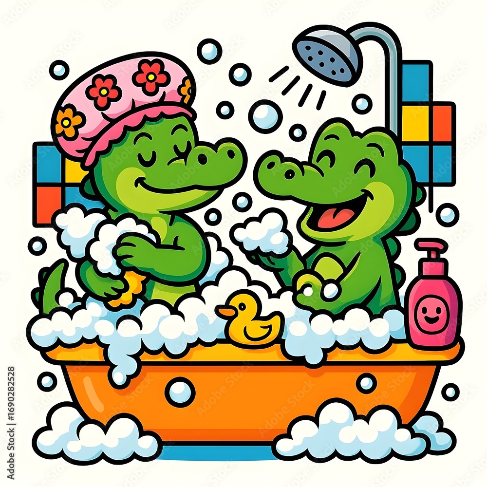 Obraz premium lets take a bath