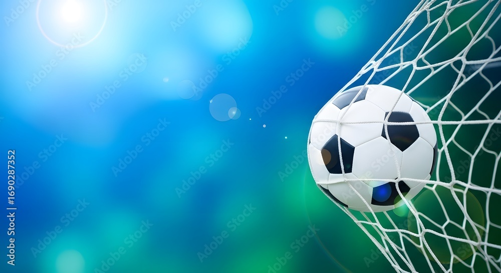 Fototapeta premium Blurry Blue Sports Background