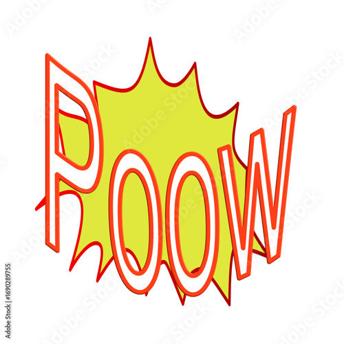 Comic boom cartoon A vibrant collection of comic-themed cartoon elements featuring bold lines and dynamic designs. This set includes comic speech bubbles with expressive texts like pow and boom