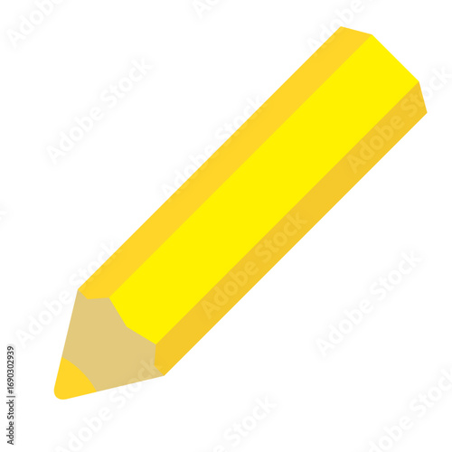Colored pencil icon (yellow pencil)