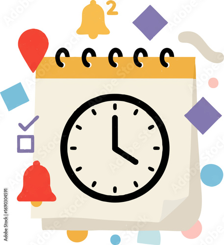 Event Calendar Reminder Icon Time Management Schedule Planner Concept