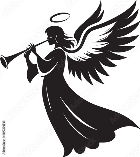 Angel Playing A Horn
