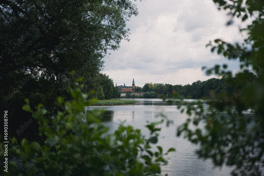 Obraz premium Lake in the city