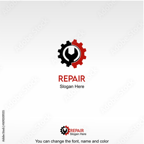 Repair Logo Template Design Vector