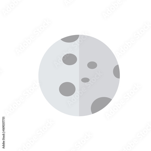 Colorful planet vector illustration. Space planet icon isolated on white background.