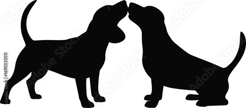 Dog Silhouette SVG Bundle File, All Dog breeds