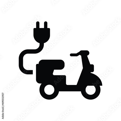 Electric scooter icon
