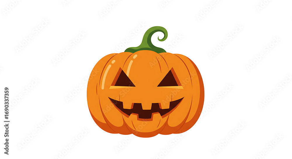 Fototapeta premium Smiling Jack O Lantern For Halloween Celebration