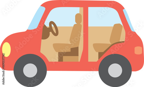 車の断面図