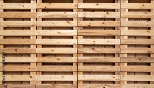 Wooden pallet wall paneling