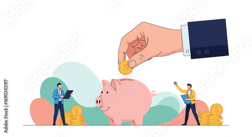 Grow your wealth with smart saving, invest wisely for a secure financial future and prosperity