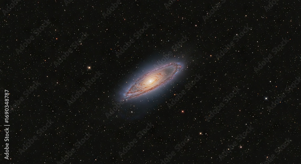 Naklejka premium Messier 82 A Stunning Spiral Galaxy in Ursa Major, Captured in Vivid Detail