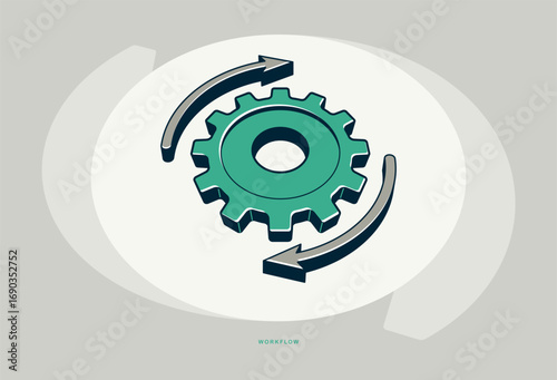 Workflow concept poster, ge...