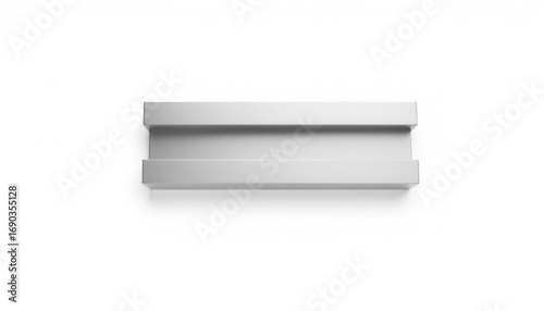 Wallpaper Mural Minimalistic white shelf in modern design and sleek style   Torontodigital.ca