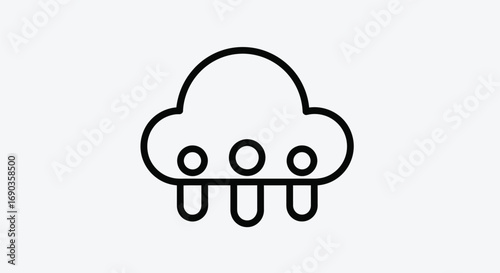 Simple line art of a flying saucer