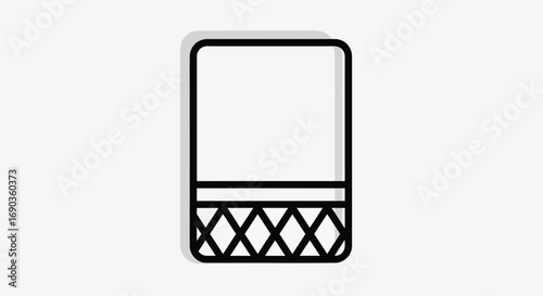 Smart speaker icon, voice assistant device concept