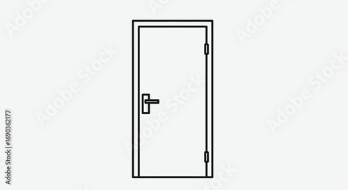 Door with handle