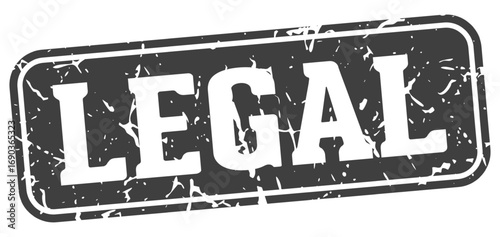 legal rectangular sign. legal stamp