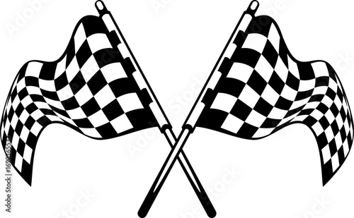 Racing flag icon  Checkered flag for car racing, Race flag, checkered, sports, car, moto. set start and finish crossed sport racing flags,Racing flag icon vector. Race flag icon set. Start finishs