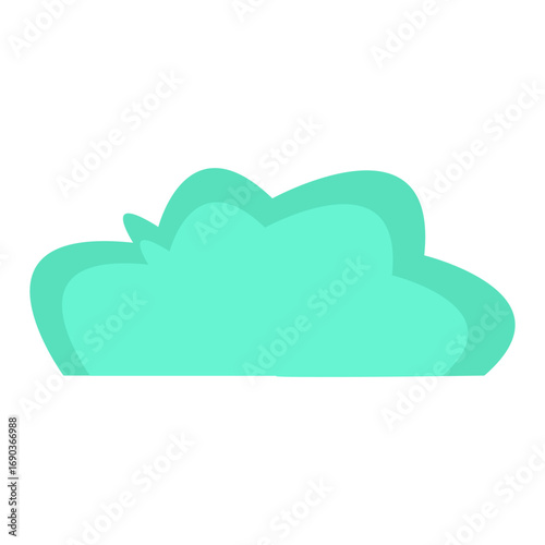 Abstract green shapes with soft curves and gradients creating a calming background effect