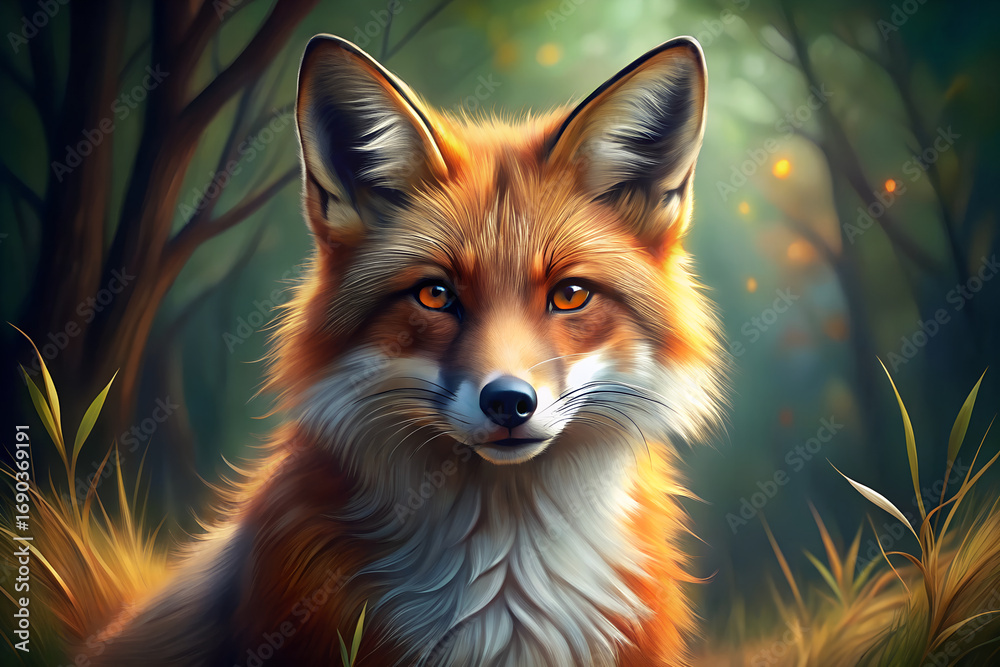 Fototapeta premium red fox vulpes