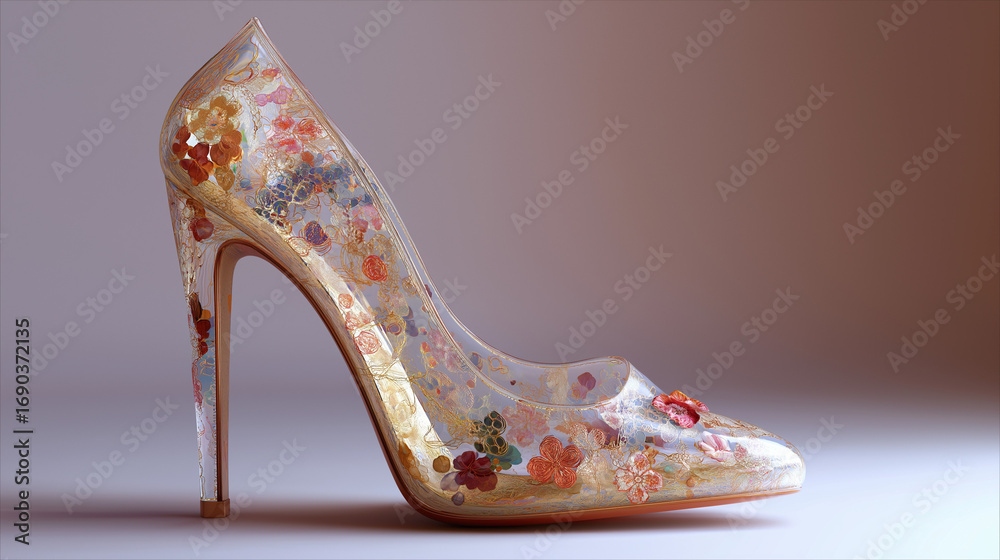 Obraz premium A sophisticated high heel shoe with a sleek, 