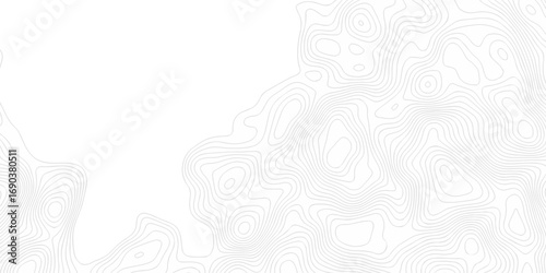Black and white lines seamless Topographic map patterns, topography line map. Vintage outdoors style. The stylized height of the topographic map contour in lines and contours isolated on transparent.