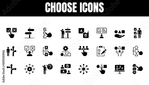 Collection of Decision Making and Choice Icons