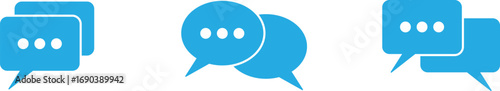 Conversation bubbles. A collection of chat icons in various styles. Chat bubbles.
