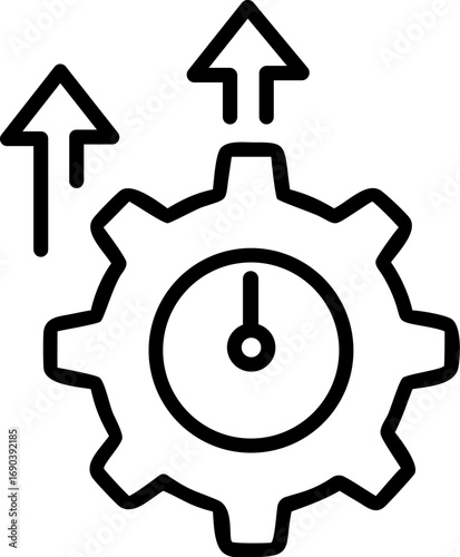 Operational efficiency icon design