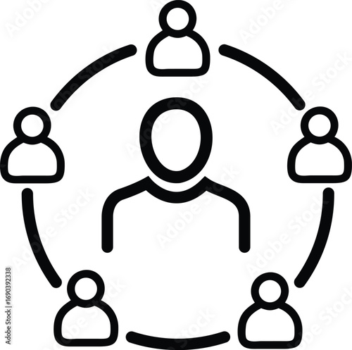 Stakeholder engagement icon design