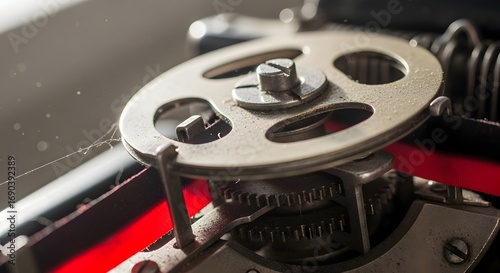 Wallpaper Mural Typewriter Detail - Gear and Ribbon Mechanism Torontodigital.ca