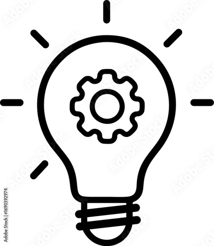 Innovation strategy icon design
