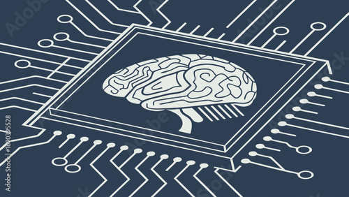 Artificial Intelligence Brain Circuit Board Technology Abstract Concept Digital Mind Neural Network Computer Chip Microchip Innovation Future Technology Modern Technology Science Engineering Data Pro.