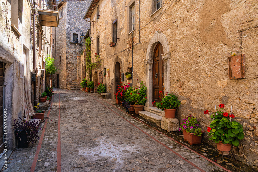Obraz premium Penna in Teverina, beautiful village in the Province of Terni, Umbria, Italy.