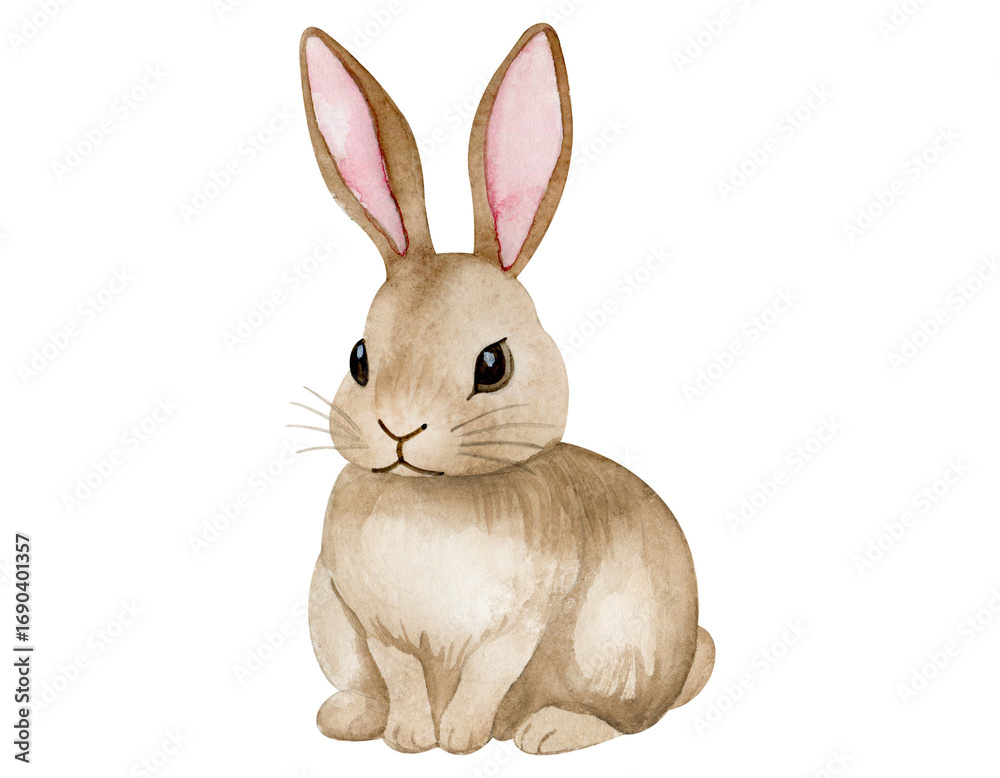 Obraz premium Rabbit Side View Silhouette Vector