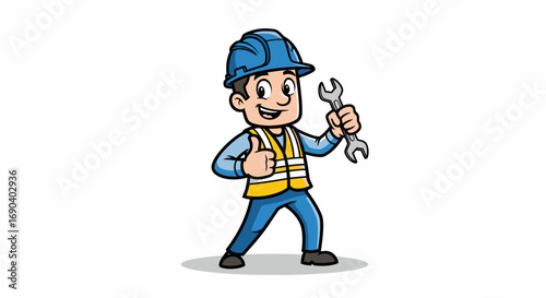 Field Worker Vector Illustration Flat Design of Agriculture, Construction, and Outdoor Labor in Modern Minimal Style