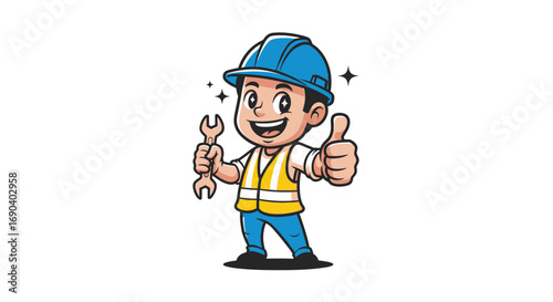 Field Worker Vector Illustration Flat Design of Agriculture, Construction, and Outdoor Labor in Modern Minimal Style