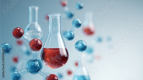 Molecular Structure and Laboratory Flasks in Scientific Research