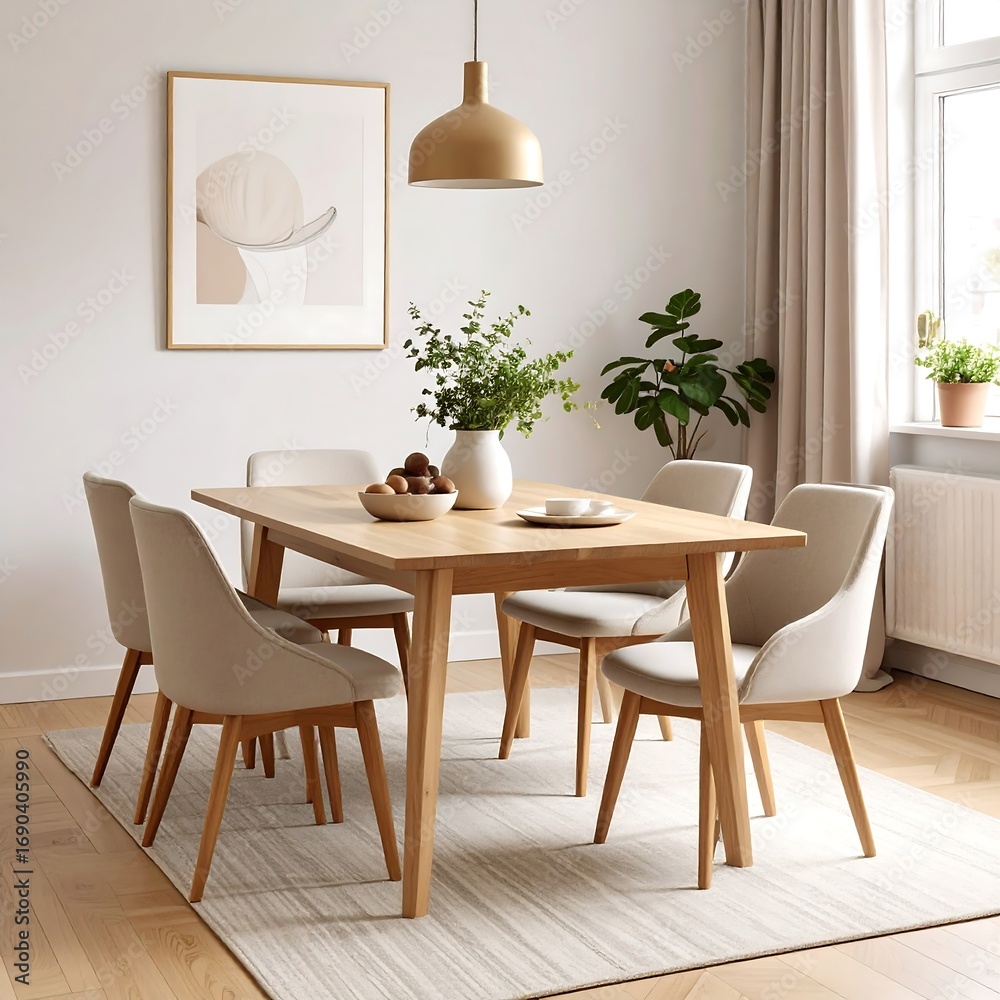 Fototapeta premium Modern dining room set
