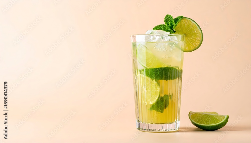 Fototapeta premium Refreshing Cocktails: Mojito, Margarita, Gin and Tonic, and more