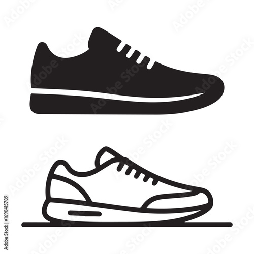 sport shoes vector illustration