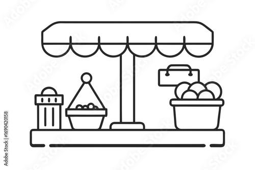shop window vector illustration