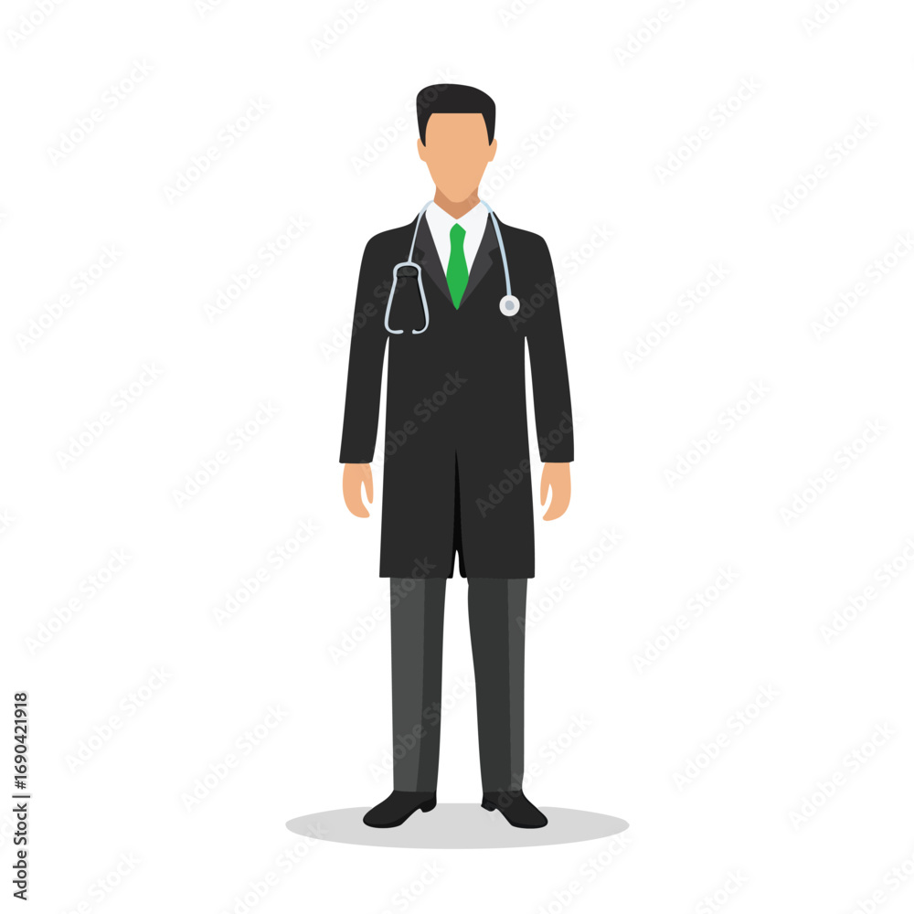 Obraz premium Professional Doctor: Formal Portrait, Medical Icon