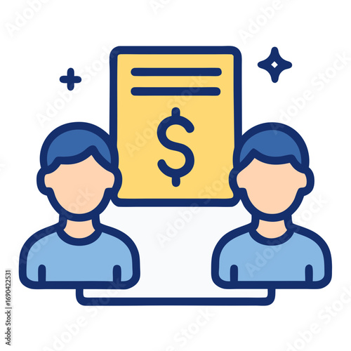 Virtual Banking and Fintech Illustrating Financial Transactions and Customer Interaction