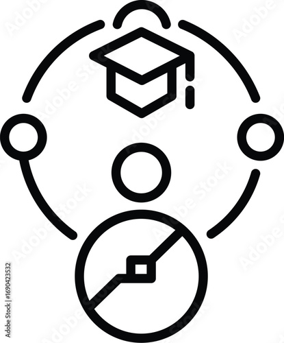 Knowledge graph icon design