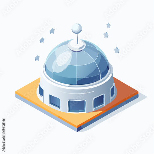Illustration stylisée d’habitat sur la lune